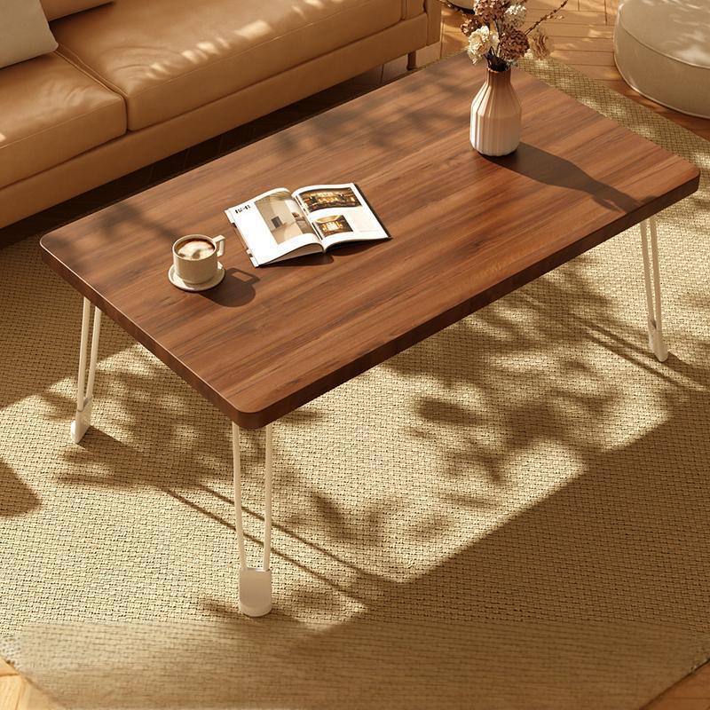 便携式可折叠桌子新型桌子可折叠桌子复古简易铁腿长方形桌子家用