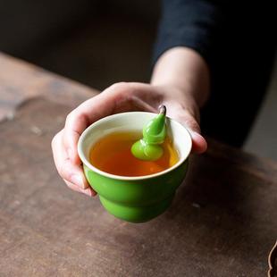主人杯陶瓷功夫茶具家用个人杯品茗杯喝茶小茶碗 手艺葫芦茶杯