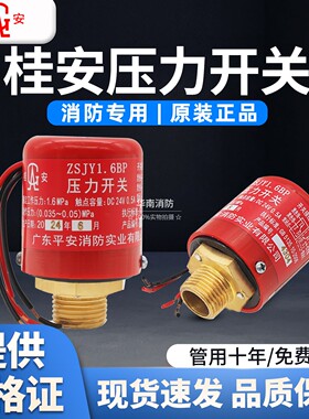 桂安ZSJY1.6BP 消防压力开关 湿式报警阀压力开关 双触点压力开关