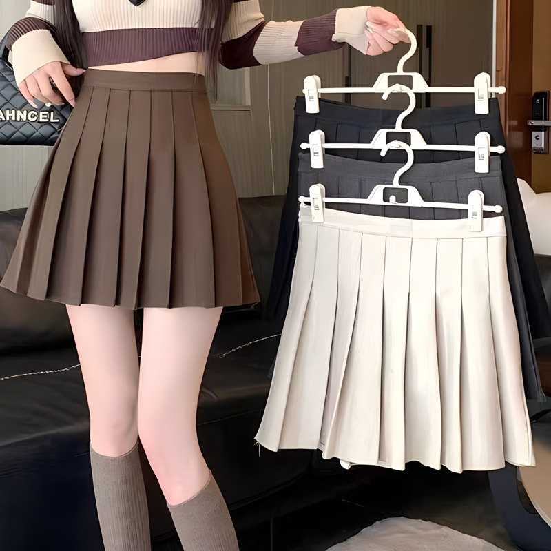 胖mm韩系百褶裙大码半身裙