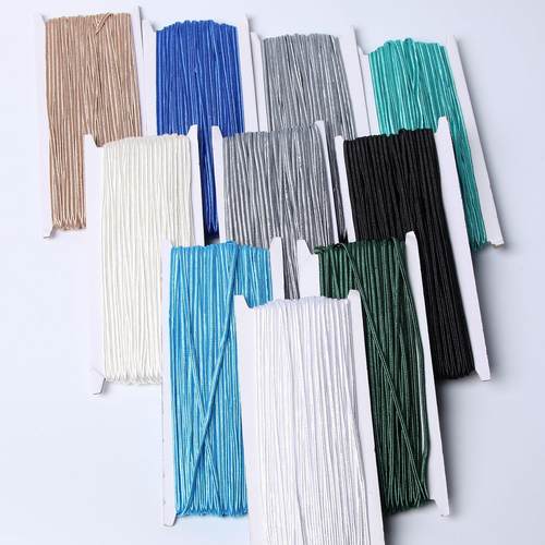 直供各种辅料涤纶绳凹带现货坑绳蛇腹带60多种颜色