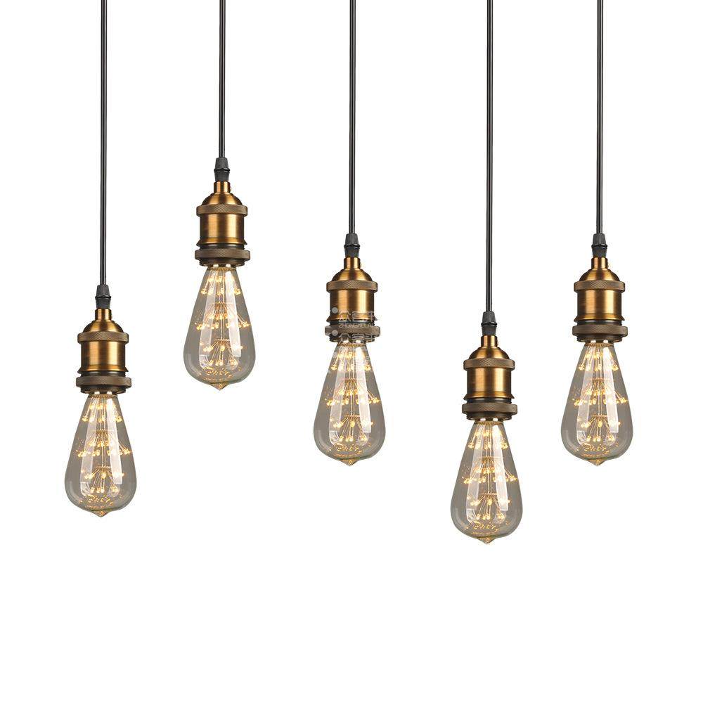 简约现代欧式餐厅吧台楼梯卧室美式乡村复古铜灯头吊灯,家装灯饰光源,智能吊灯,淘宝优惠券,粉丝福利购,淘宝优惠卷