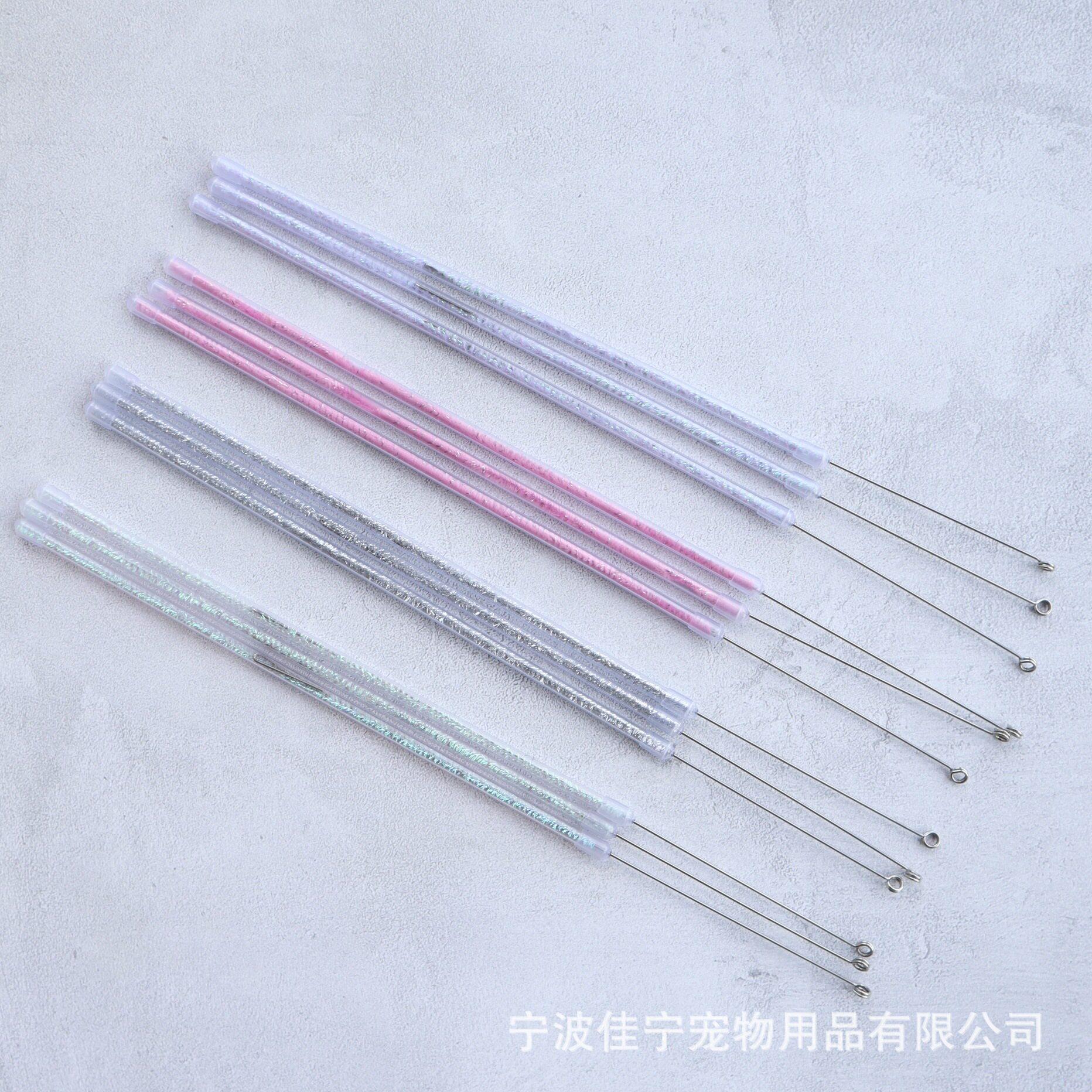 厂家伸缩逗猫棒手柄宠物玩具伸缩杆轻便逗猫棒玩具颜色可改