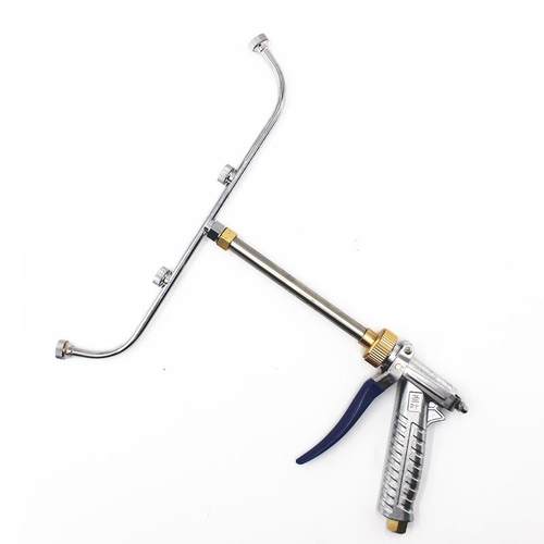 多喷头扇形打药机喷枪 扇形农用喷雾器可调雾化高压喷雾水枪短枪