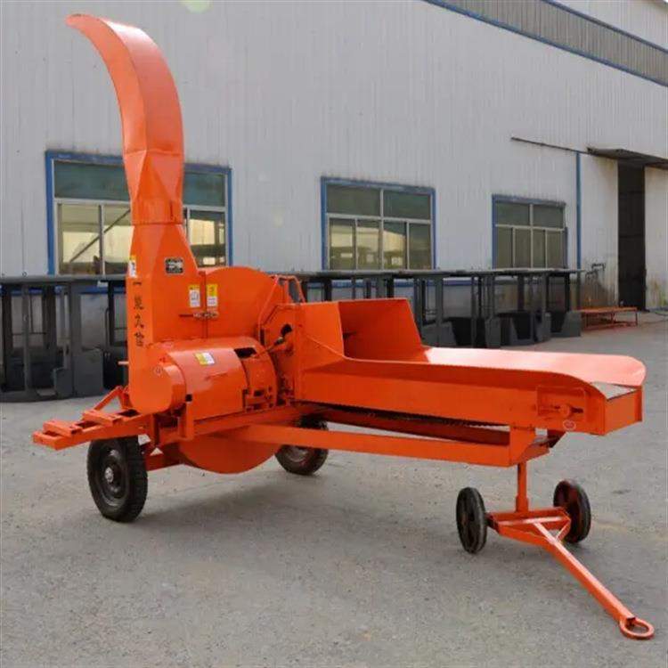 流动性秸秆铡草机多种用途青草切碎机养殖自动化三轮揉丝机
