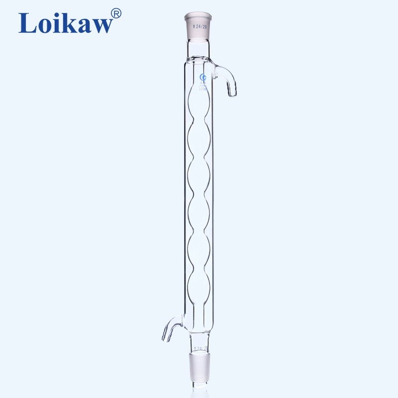 玻璃冷凝管球形150/200/300/400/500/600mm化学实验仪器