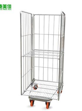 MJ0LRC1 供应物流台车 金属笼车仓库货周转车可折理叠物-流手推车