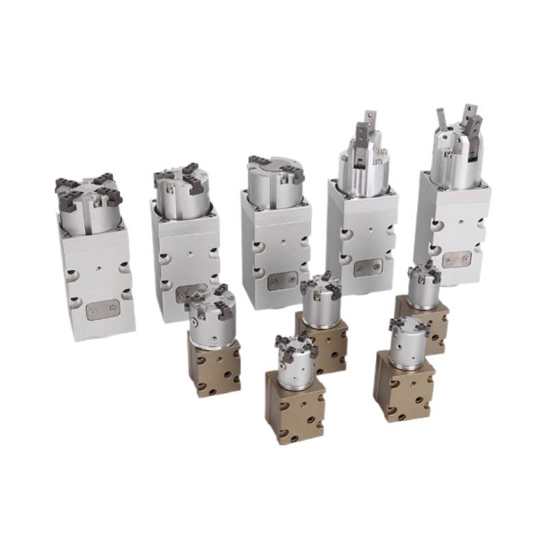 家直发灌4装机360平行旋盖爪厂ycmrs2-25DP3薄型气气动爪气缸