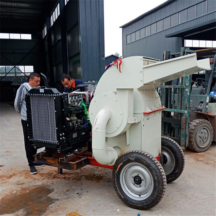 废锯木材角料边粉碎机 小型旧移动末机 木屑颗粒机