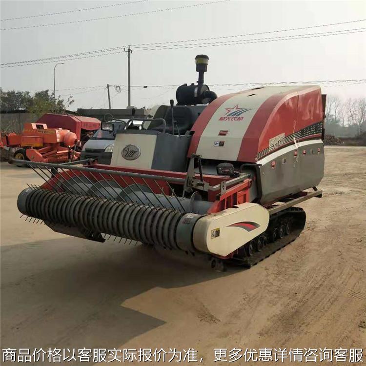 履带式玉米秸秆方捆机 自走式稻草秸秆捡拾打捆机 粉碎秸秆打包机