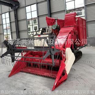 小型履带青储收割机玉米秸秆青储机牧草皇竹草收割打捆机圆盘割台