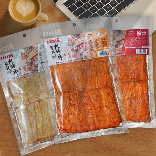 拍4发6！童年大辣片平江香辣豆皮湖南特产老式怀旧辣条解馋零食