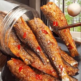 湖南特产强子香辣手撕鱼干开盖即食下饭菜鲜嫩零食小吃解馋开胃
