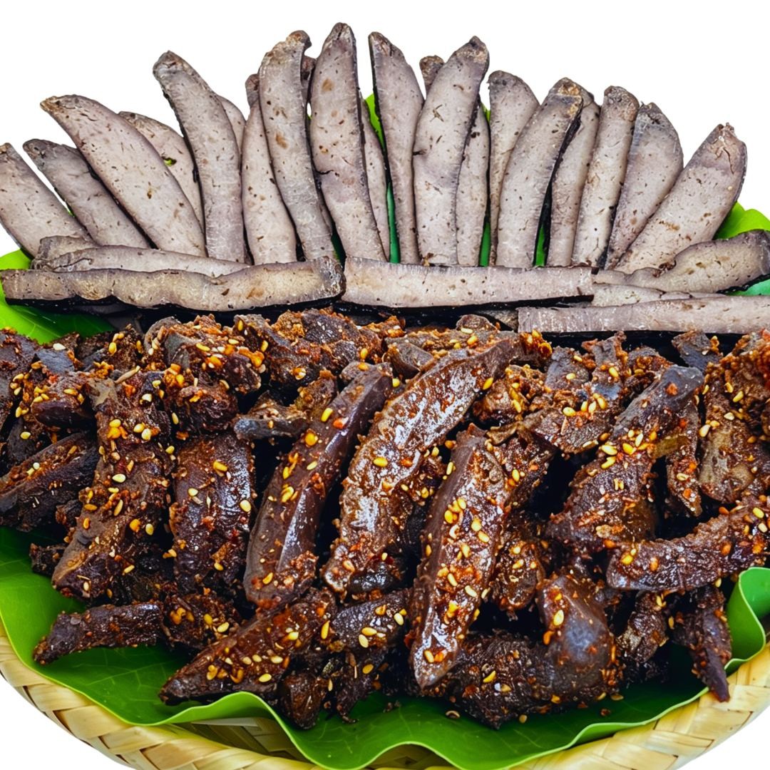 5袋装【麻辣牛肝+炭烤牛肝】麻辣牛肝云南傣味炭烤牛肝零食下酒菜