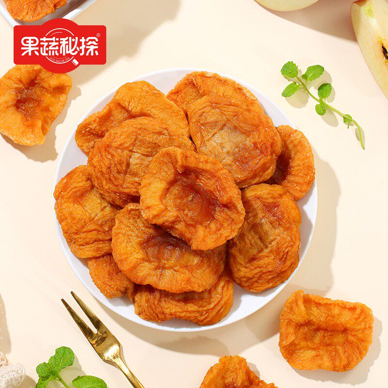 果蔬秘探 红富士苹果干360g 软糯香甜 开袋即食