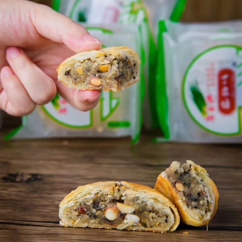 湖南传统特产醴陵丁家坊华瑞食品葱油饼(60个装)