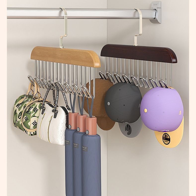 帽子收纳神器衣柜内挂鸭舌棒球帽吊带宿舍家用多功能挂帽子展示架,收纳整理,木质衣架,淘宝优惠券,粉丝福利购,淘宝优惠卷