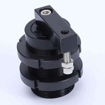 气动SRC螺纹安装回转摆动旋转转角下压夹紧气缸工装夹具32/40/50