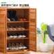 百山九川鞋 大容量实木架子多功能门厅柜小型进门 柜家用门口多层鞋