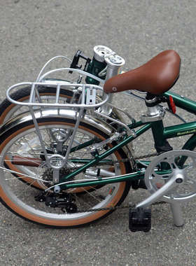 20寸22寸451大复古行折叠自行车d7d10p8v刹后货架座架衣包架尾架