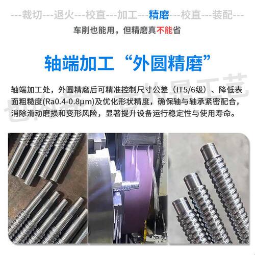 精密滚珠丝杆螺母支撑座套装高负载丝杆副SFU1605SFS直线滑台模组