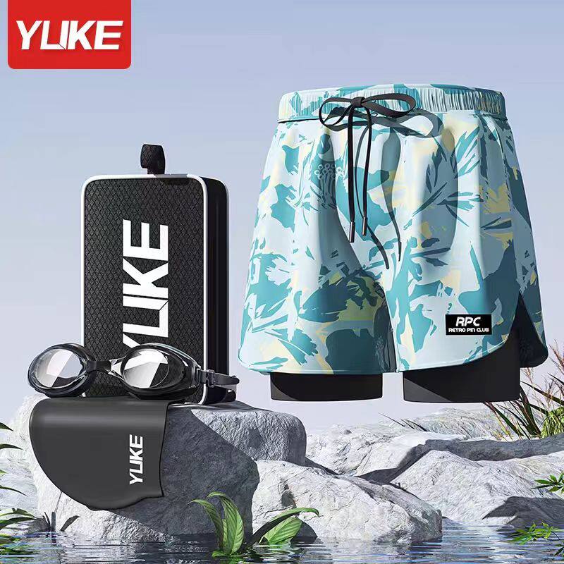 游泳裤男款速干大码防尴尬2025新款游泳裤专业沙滩裤全套游泳装备