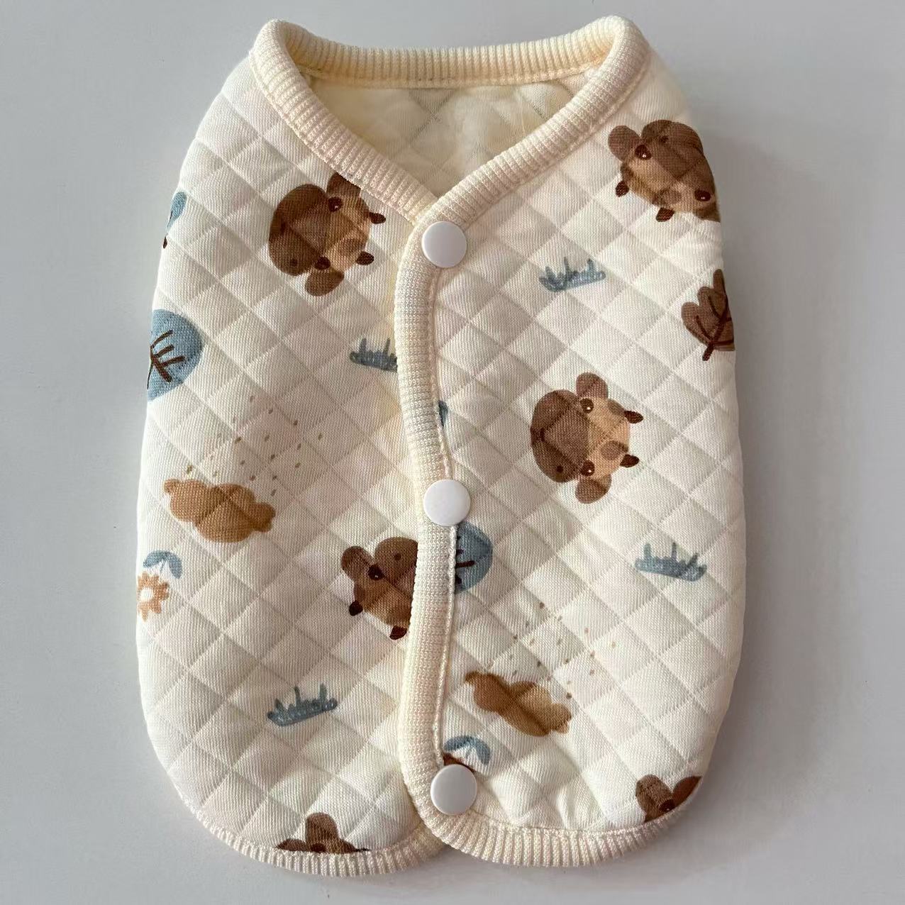 高端宠物衣服春秋季纯棉亲肤马甲背心宠物泰迪比熊小型犬狗狗猫咪