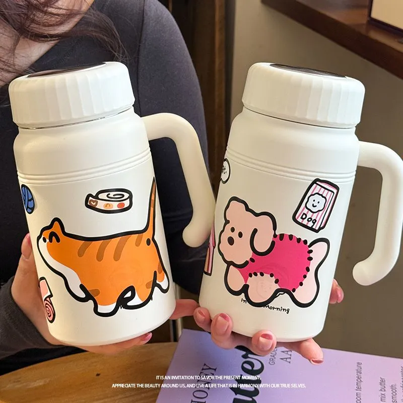 1000ML口径保温杯大容量学生水杯