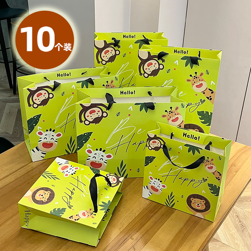 可爱回礼生日物包装袋手提