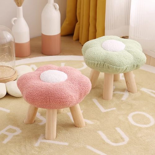 花朵凳子家用矮凳网红客厅茶几沙发儿童小板凳可爱卧室门口换鞋凳
