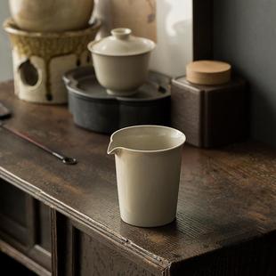 向美 分茶器 草木灰公道杯陶瓷加厚耐热家用 手工匀杯功夫茶具日式