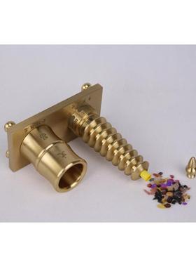 纯黄铜实心九层文昌塔笔筒9层收纳书桌房办公桌送小孩子摆件礼物