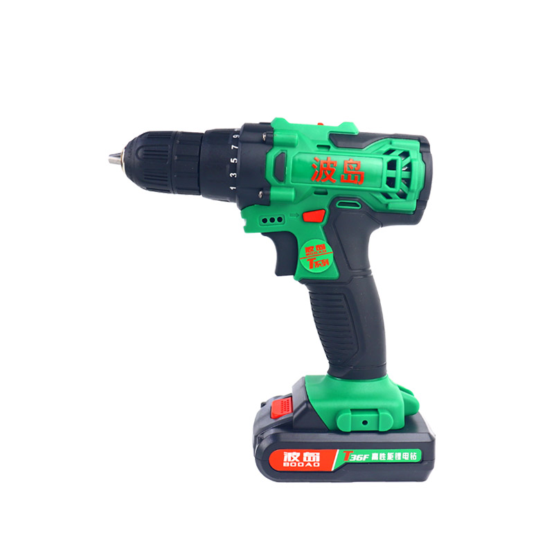 波岛充电手钻36F工业级锂电钻多功能电动螺丝刀电池充电器裸机头