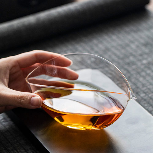 日式耐热加厚玻璃公道杯功夫茶具配件家用倒茶分茶器单个茶海公杯
