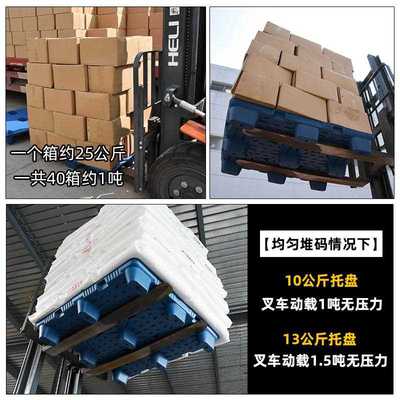 新款直销吹塑托盘九脚叉车物流托盘塑胶卡板仓库防潮垫板塑料托盘