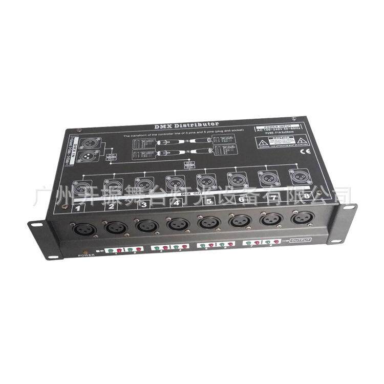 厂家 舞台灯光信号放大器 8路DMX512信号放大器舞台演出婚庆