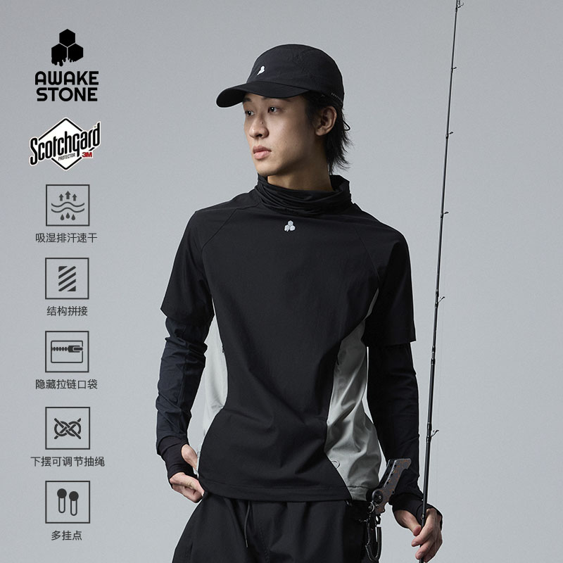 AWAKESTONE休闲短袖钓鱼服