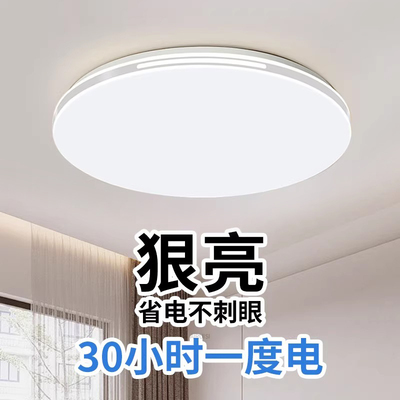 超亮吸顶灯主卧室儿童房间全光谱阳台客厅吊灯具现代简约大气中山