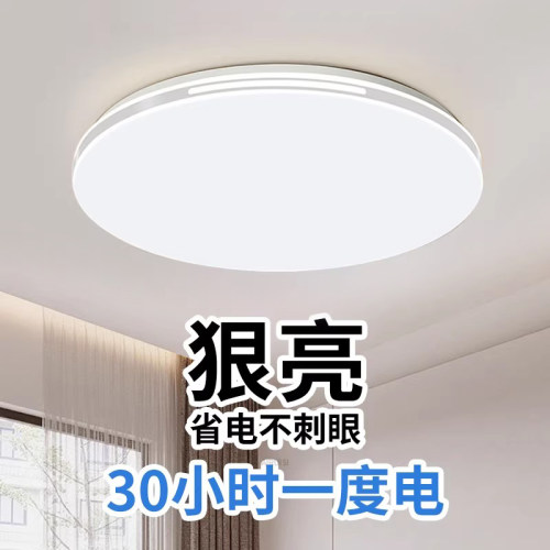 超亮吸顶灯主卧室儿童房间全光谱阳台客厅吊灯具现代简约大气中山