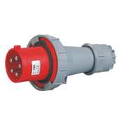 63A IP67 CEE125A 3芯4孔5P 快速安全防水插头座公母对插一套