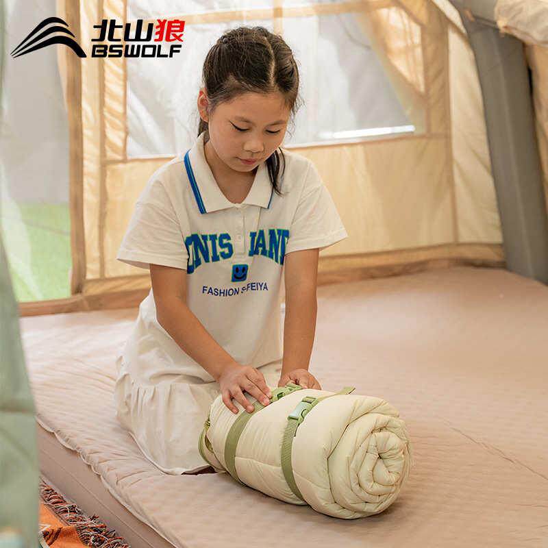 儿童睡袋中小学教室午休四季通用款户外露营冬季加厚防寒被子两用