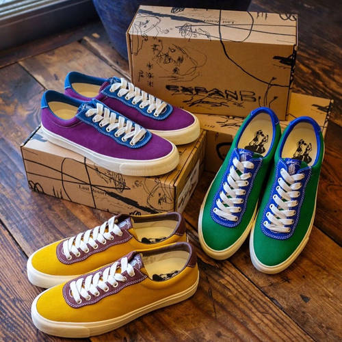 LastResortAB撞色低帮帆布鞋