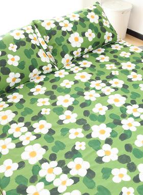 格桑花床笠床单单件纯棉卡通全棉防滑1.2m1.5米1.8床被套枕套搭配