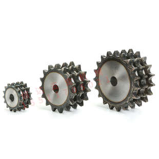 45钢淬火6分12A三排链轮12A-3链轮11/12/20/32齿链轮齿轮配件大全