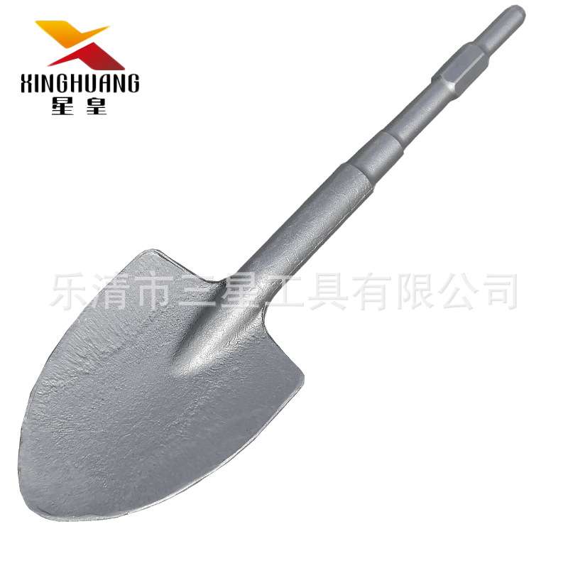 星皇0810长六角电镐铲子大半圆凿子 加宽加长大扁铲 17*400*115MM
