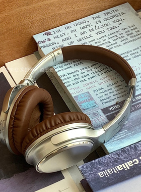 网红复古头戴式蓝牙耳机降噪可折叠博主同款y2k穿搭拍照美拉德式