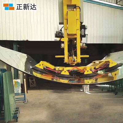 弧面玻璃真空吸吊机钢板材C型吊具可电动翻转旋转激光切割上料机