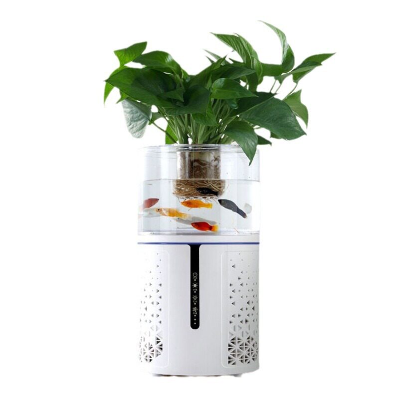 微生态桌面空气净化器家用办公室除甲醛二手烟味除尘负离子净化器