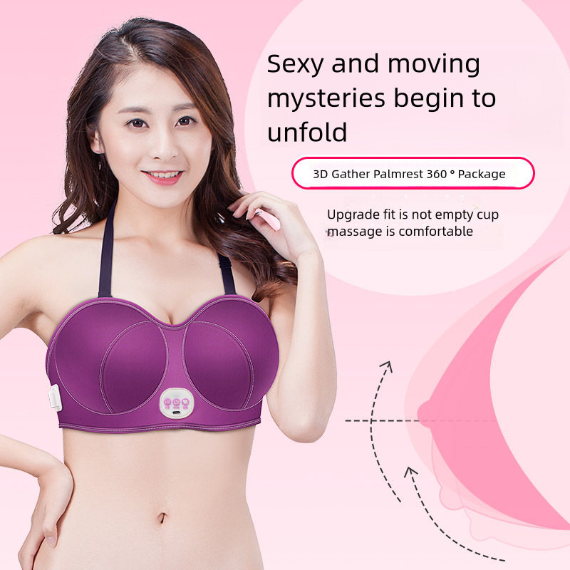智能胸部按摩器乳腺乳房按摩神器懒人揉捏内衣
