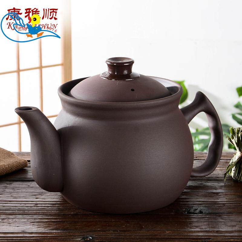 康雅顺无釉紫砂煎药壶家用煲中药熬药砂锅厂家养生壶单壶罐子